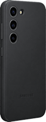 Samsung Galaxy S23 -suojakuori Leather Cover Musta