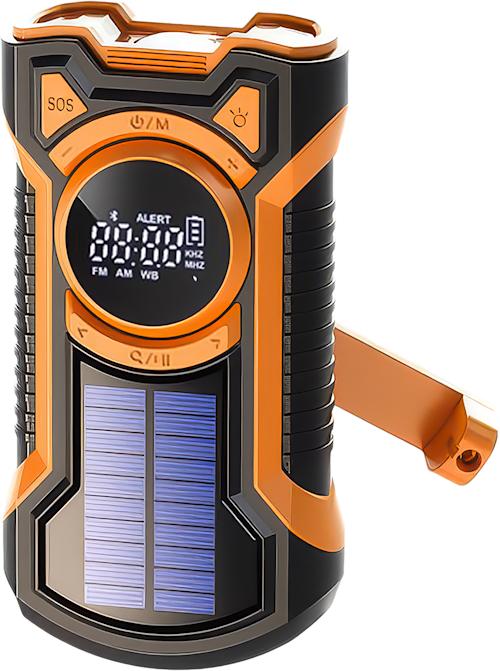 Just in Case 5000 mAh hätäradio aurinkopaneelilla