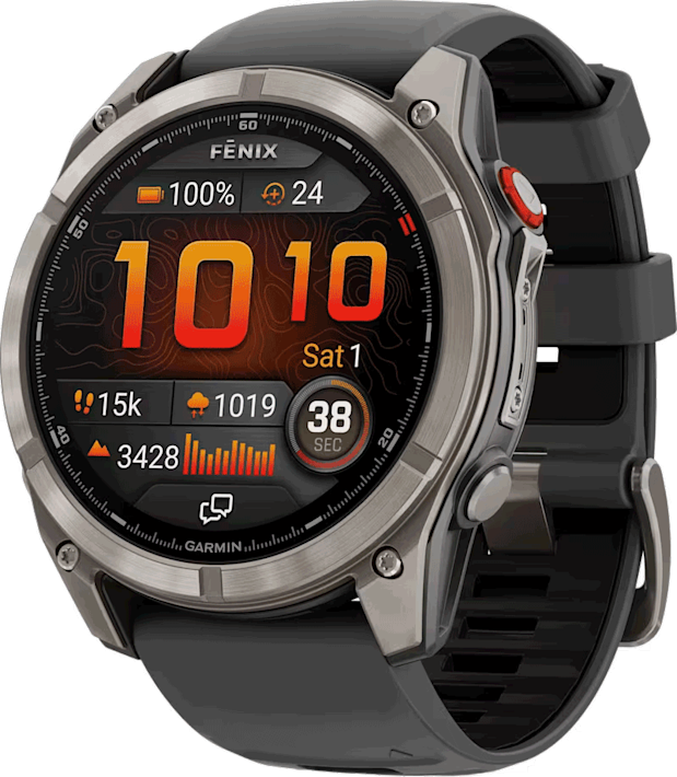 Garmin Fenix 8 Pro -GPS-älykello 51mm AMOLED Harmaa/Musta