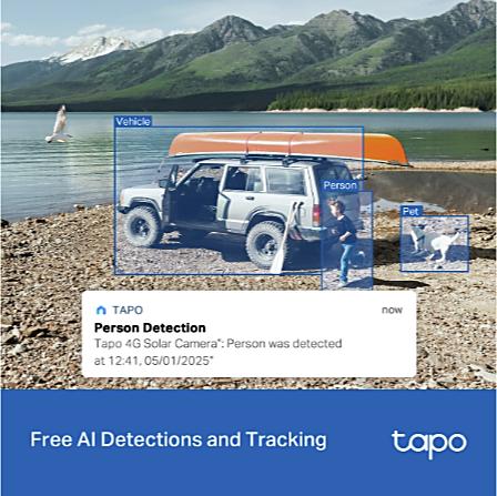 TP-Link Tapo C665G KIT 4G valvontakamera aurinkopaneelilla