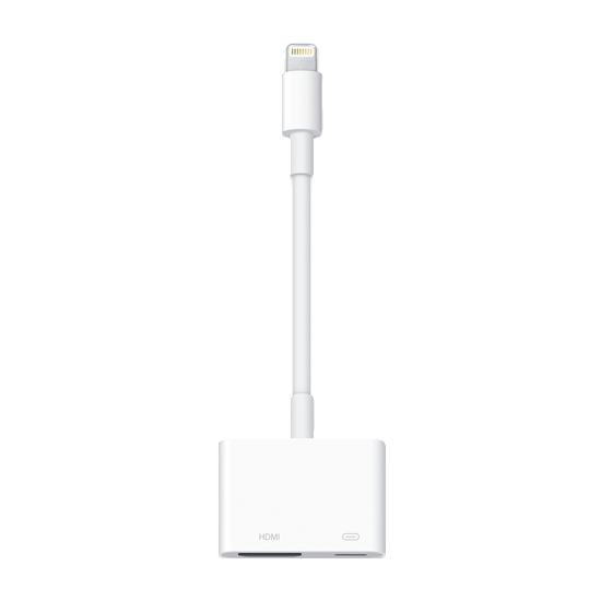 Apple Lightning-AV -sovitin valkoinen