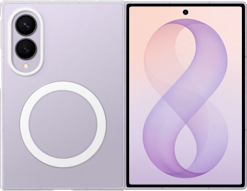 Samsung Galaxy Fold8 Clear Magnet -Qi2 suojakuori Kirkas