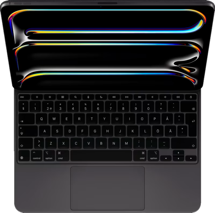 Apple iPad Pro 13 (2024) Magic Keyboard -näppäimistö Musta