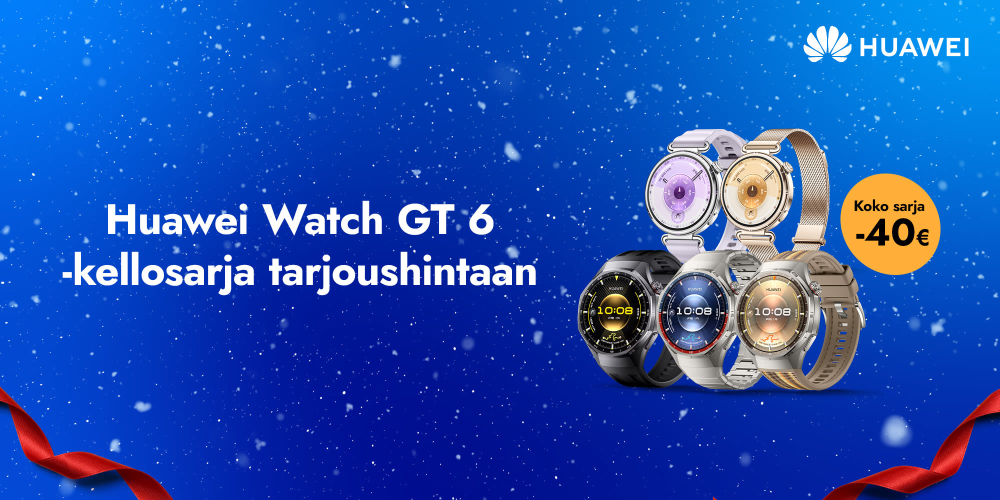 Huawei Watch GT 6 -kellosarja nyt -40 € tarjoushintaan