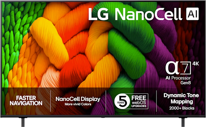 LG 75 tuumainen NanoCell AI NANO8E 4K TV (2025)
