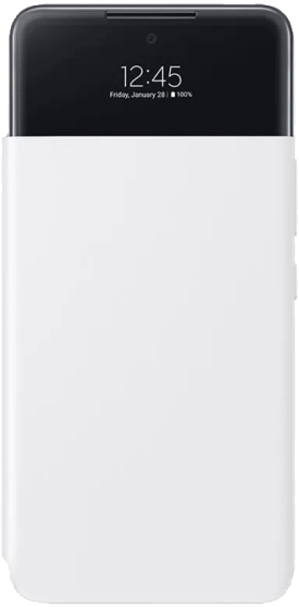 Samsung Galaxy A53 -suojakuori S View Wallet Cover Valkoinen