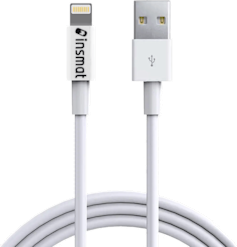 Insmat USB-A to Lightning -kaapeli 2 metriä valkoinen