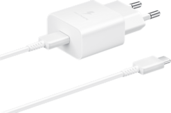 Samsung 15W -laturi + USB-C -kaapeli valkoinen