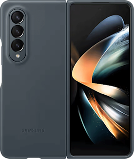 Samsung Galaxy Z Fold4 Leather Cover Harmaa