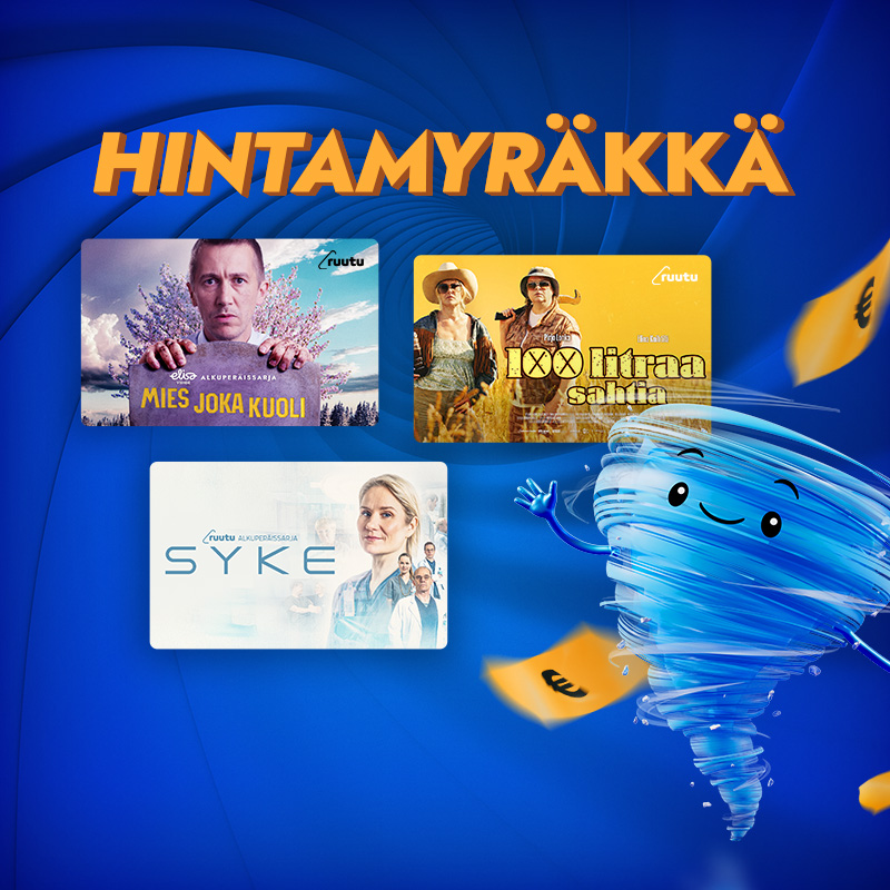 Hintamyräkkä: Nyt Ruutu+ Elisalta 4 kk -50%