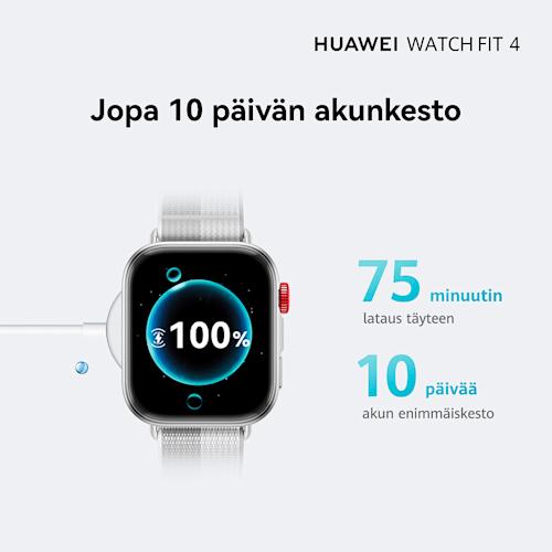 Huawei Watch Fit 4 Harmaa nylonranneke
