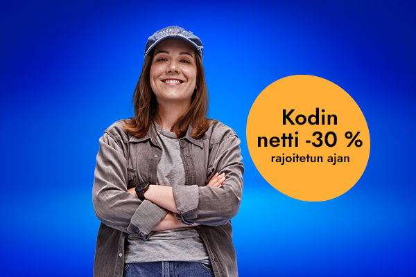 Kodin netti -30% rajoitetun ajan.