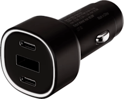 Vivanco 2 × USB-C PD + USB-A QC 60 W -autolaturi