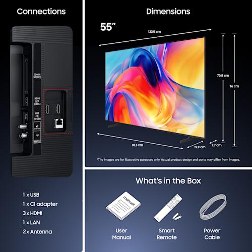 Samsung M72H 55 tuumainen 4K Mini LED TV (2026) + HW-B46CF SOUNDBAR