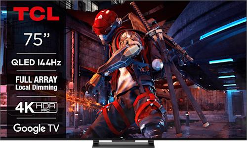 TCL 75C745 75-tuumainen QLED-älytelevisio, 4K Ultra HD, Google TV