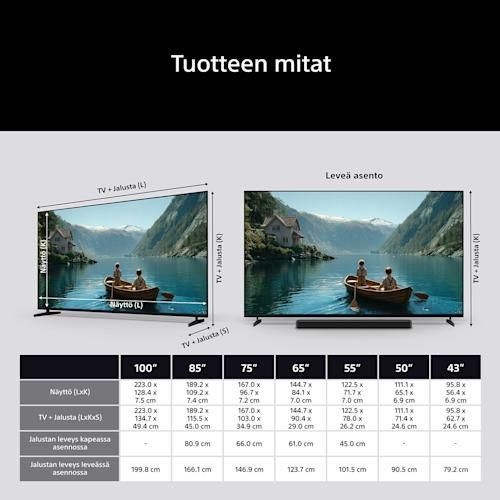 Sony Bravia 3 MK2 100 tuumainen LED Google TV