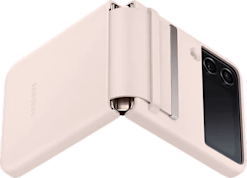 Samsung Galaxy Z Flip4 Leather Cover Pinkki
