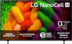 LG 50 tuumainen NanoCell AI NANO8E 4K TV (2025)