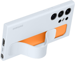 Samsung Galaxy S24 Ultra Standing Grip Case -suojakuori Vaaleansininen