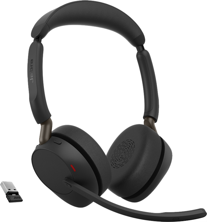 Jabra Evolve3 65 Link390A UC Stereo -langattomat kuulokkeet musta