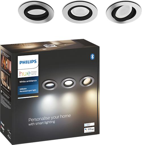 Philips Hue upotettava Milliskin-kohdevalaisin 3 kpl