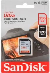 Sandisk Ultra 256GB SDXC/UHS-I -muistikortti