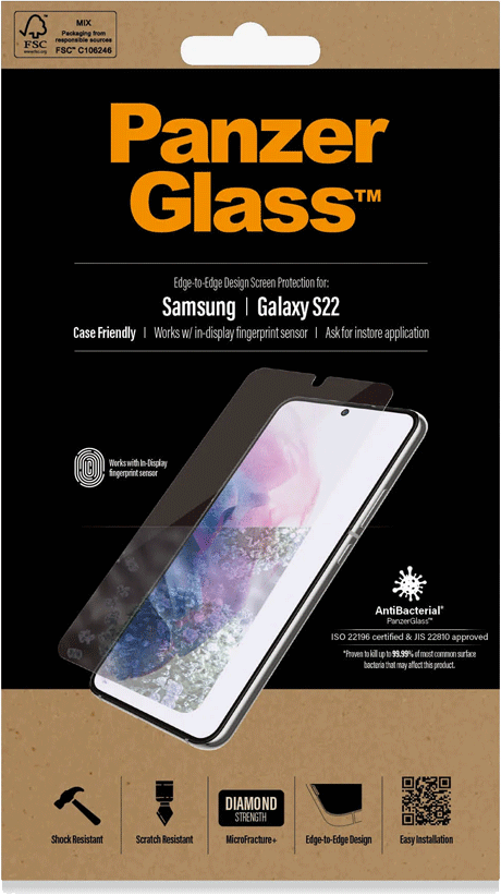PanzerGlass Samsung Galaxy S22 -näytönsuojalasi
