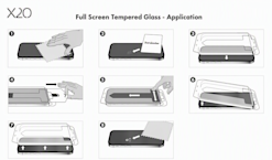X2O Honor Magic8 Lite -panssarilasi Full Screen + asennuskehys