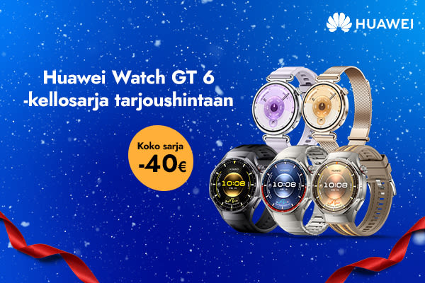 Huawei Watch GT 6 -kellosarja nyt -40 € tarjoushintaan