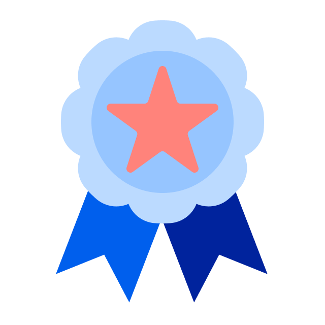Illustration of a star badge