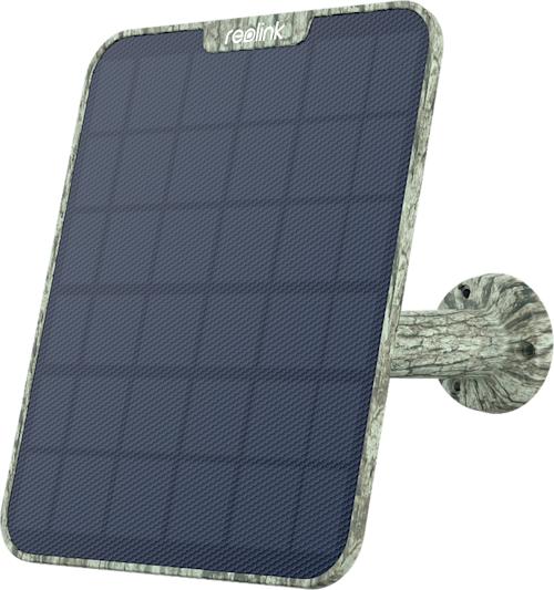 Reolink Solar Panel 2 -aurinkopaneeli maastokuviolla