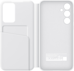 Samsung Galaxy A55 -suojakotelo Smart View Wallet Case Valkoinen