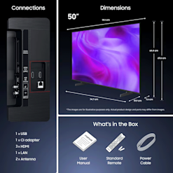 Samsung 50 tuumainen Crystal UHD U7005H (2026)