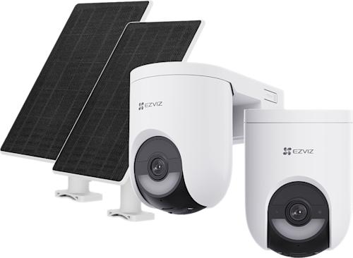 Ezviz HB8 Lite 4K Duo Wi-Fi -valvontakamerapaketti aurinkopaneeleilla