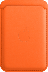 Apple iPhonen nahkalompakko MagSafe (2021) Oranssi