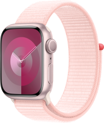 Apple Watch Series 9 GPS 41 mm pinkki alumiinikuori/pinkki Sport Loop -ranneke