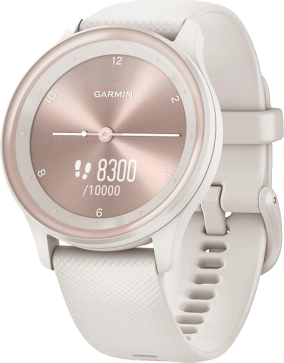 Garmin Vivomove Sport -älykello Valkoinen-Persikkakulta