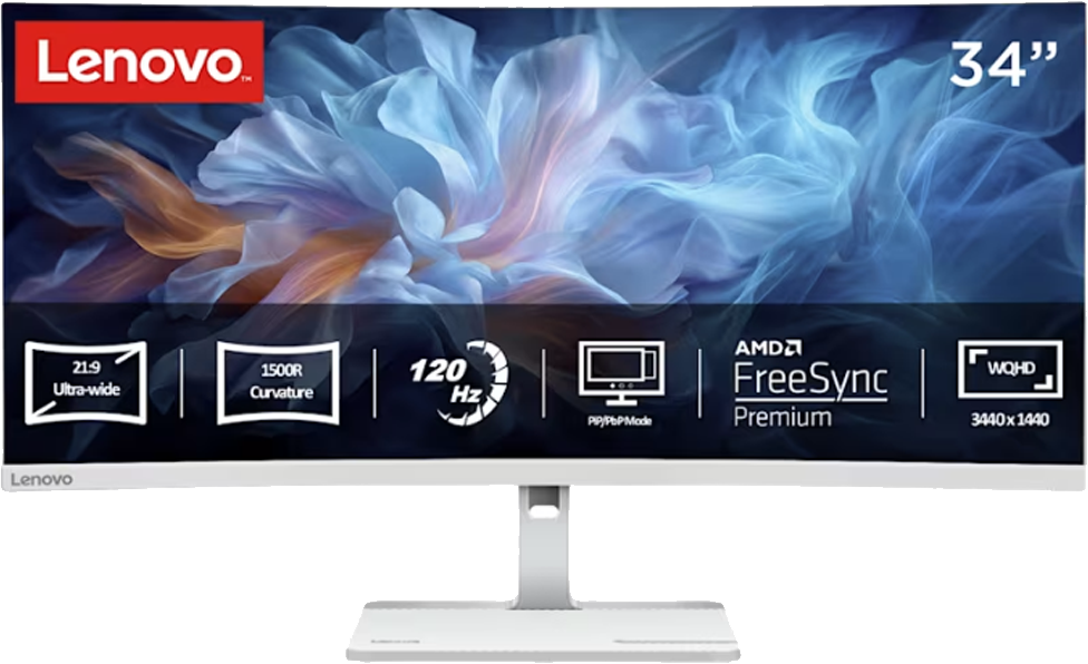 Lenovo L34W-4C 34 tuumainen -kaareva näyttö