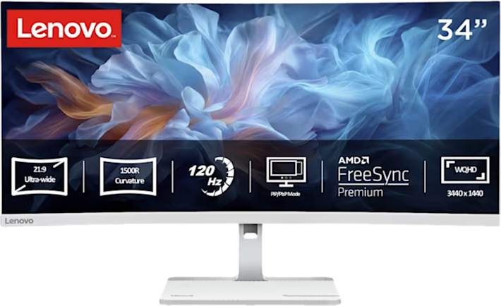Lenovo L34W-4C 34 tuumainen -kaareva näyttö
