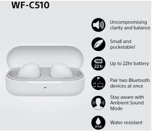 Sony WF-C510 Langattomat in-ear-kuulokkeet