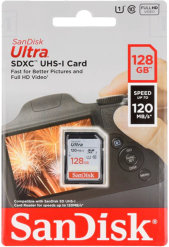 Sandisk Ultra 128GB SDXC/UHS-I -muistikortti