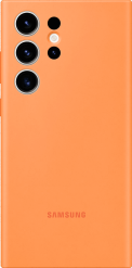 Samsung Galaxy S23 Ultra -suojakuori Silicone Cover Oranssi