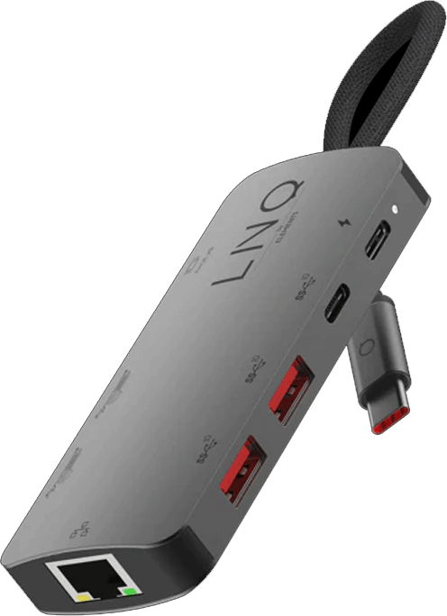 LINQ 8 in 1 PRO 8K USB-C Multiport Hub -adapteri