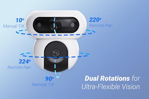 Ezviz HB90 Dual 2K+ Wi-Fi -valvontakamera aurinkopaneelilla