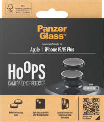 PanzerGlass Apple iPhone 15/15 Plus -kameran linssisuoja