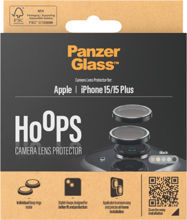 PanzerGlass Apple iPhone 15/15 Plus -kameran linssisuoja