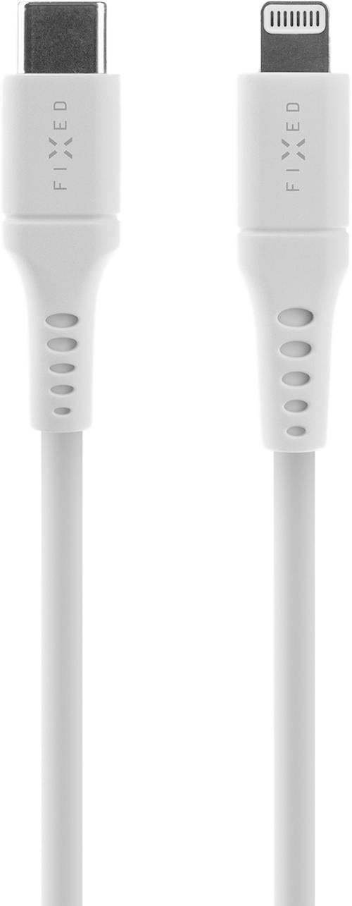 FIXED Liquid Silikonikaapeli USB-C/Lightning 1,2 m