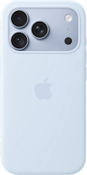 Apple iPhone 18 Pro Silicone -suojakuori MagSafella Kuulaansininen