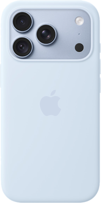 Apple iPhone 18 Pro Silicone -suojakuori MagSafella Kuulaansininen