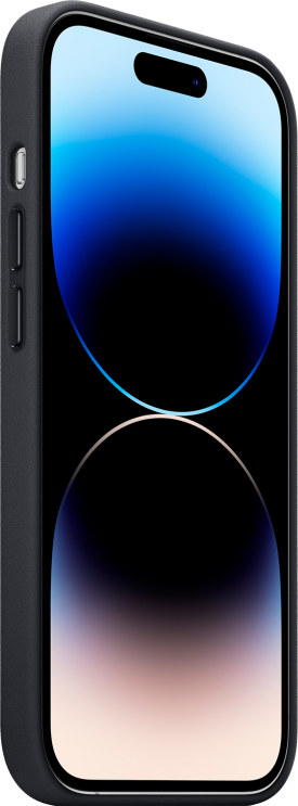 Apple iPhone 14 Pro nahkakuori MagSafella Keskiyö